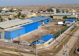 بهره برداری از پروژه محوطه سازی در شهرک صنعتی دهق اصفهان